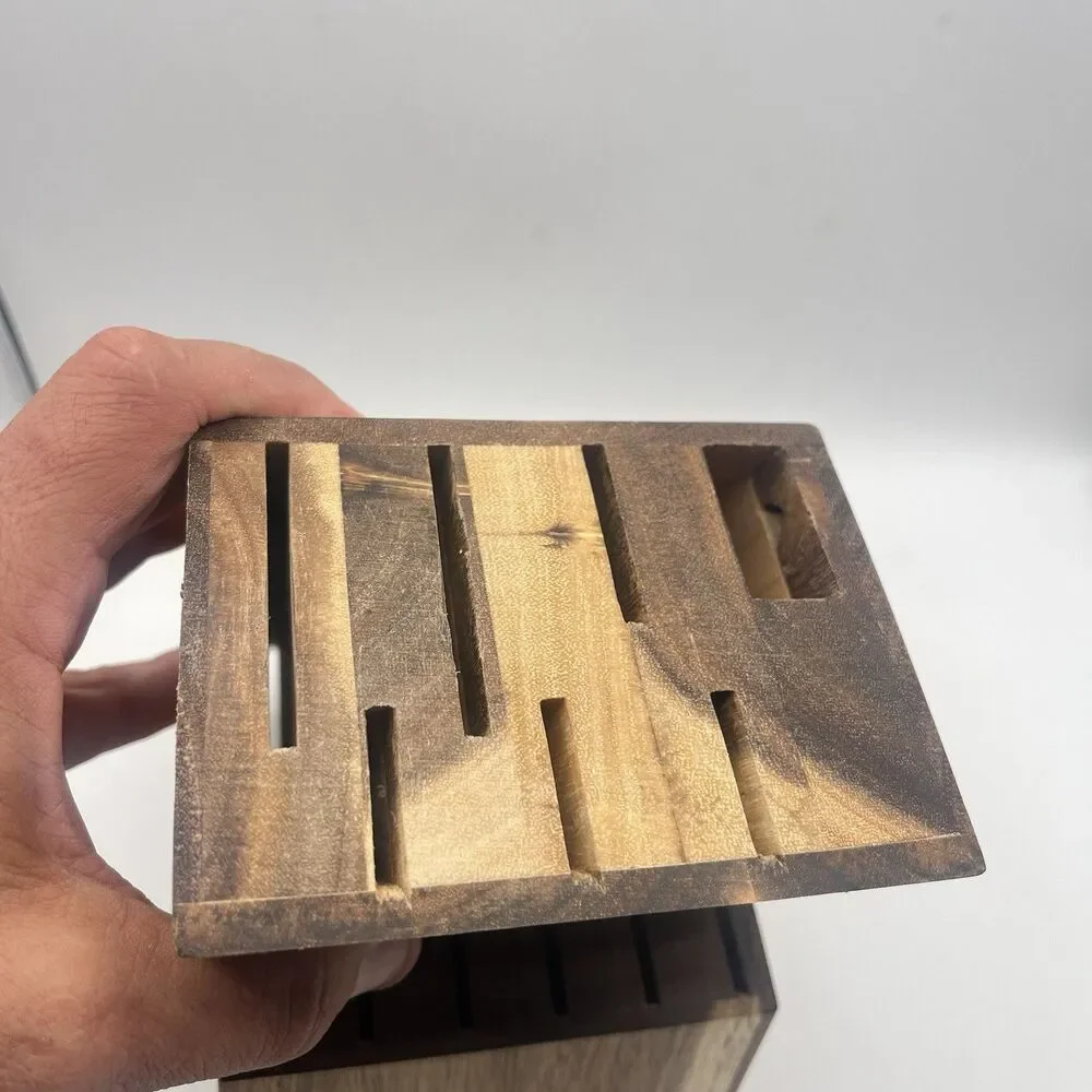 PIONEER WOMEN Wooden Wood Knife Block with 13 Slots